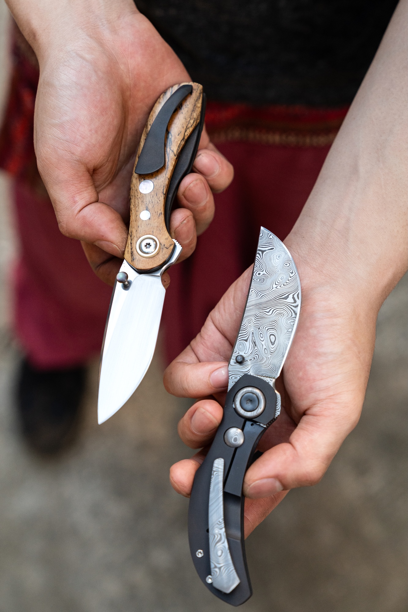 The Curator and The Ani folding knives