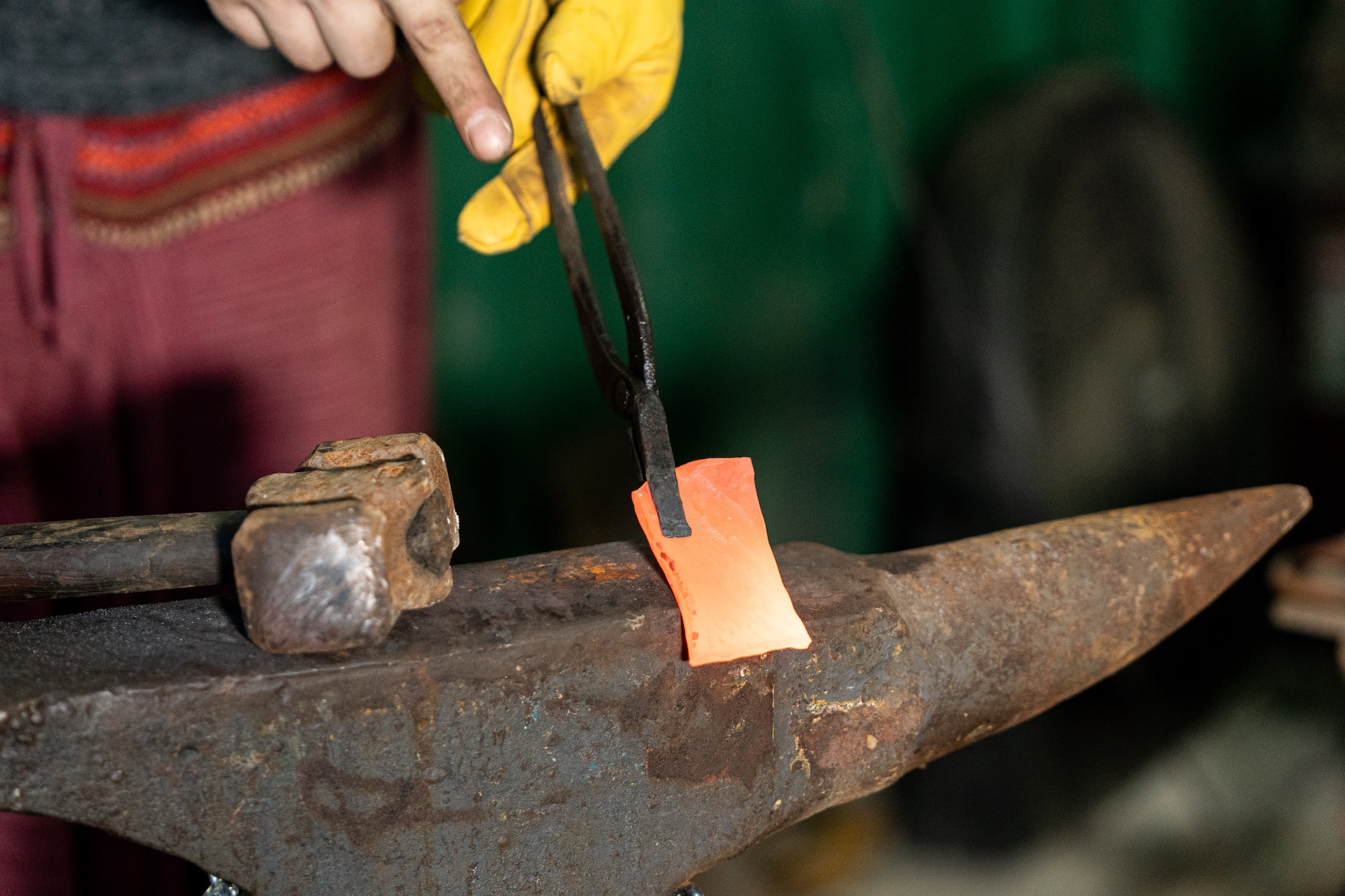 Mild steel is like clay—seen here as Sean Alonzo molds it to his desired shape