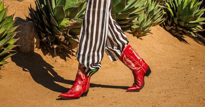 boots in the beach