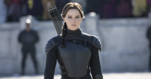 Katniss Everdeen in "The Hunger Games: Mockingjay." Photo from Lionsgate Entertainment