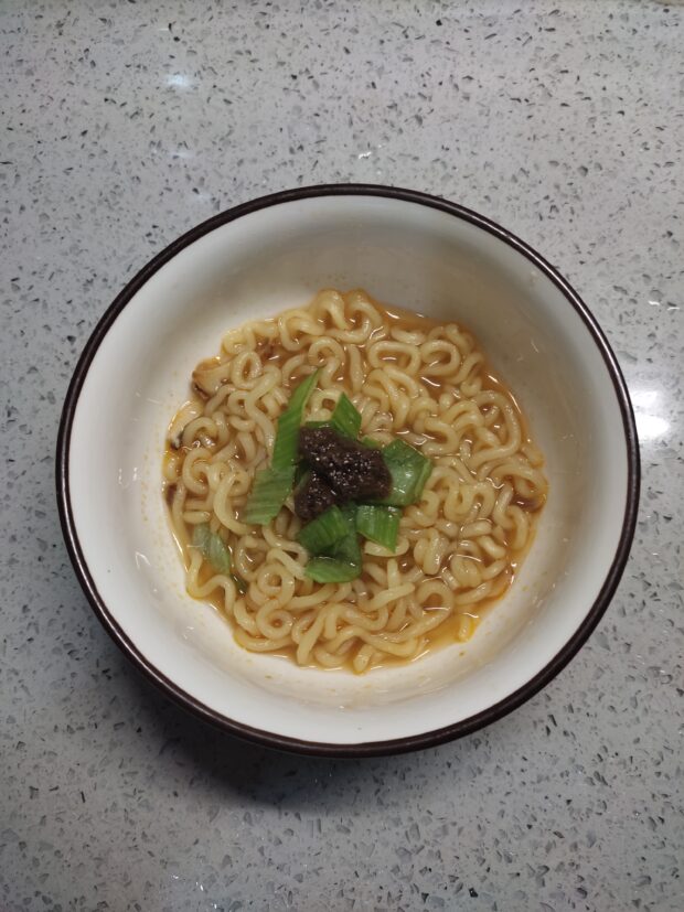 bagoong on korean spicy noodles