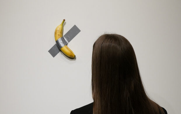 Banana taped to a wall sells for $6.2 million in New York