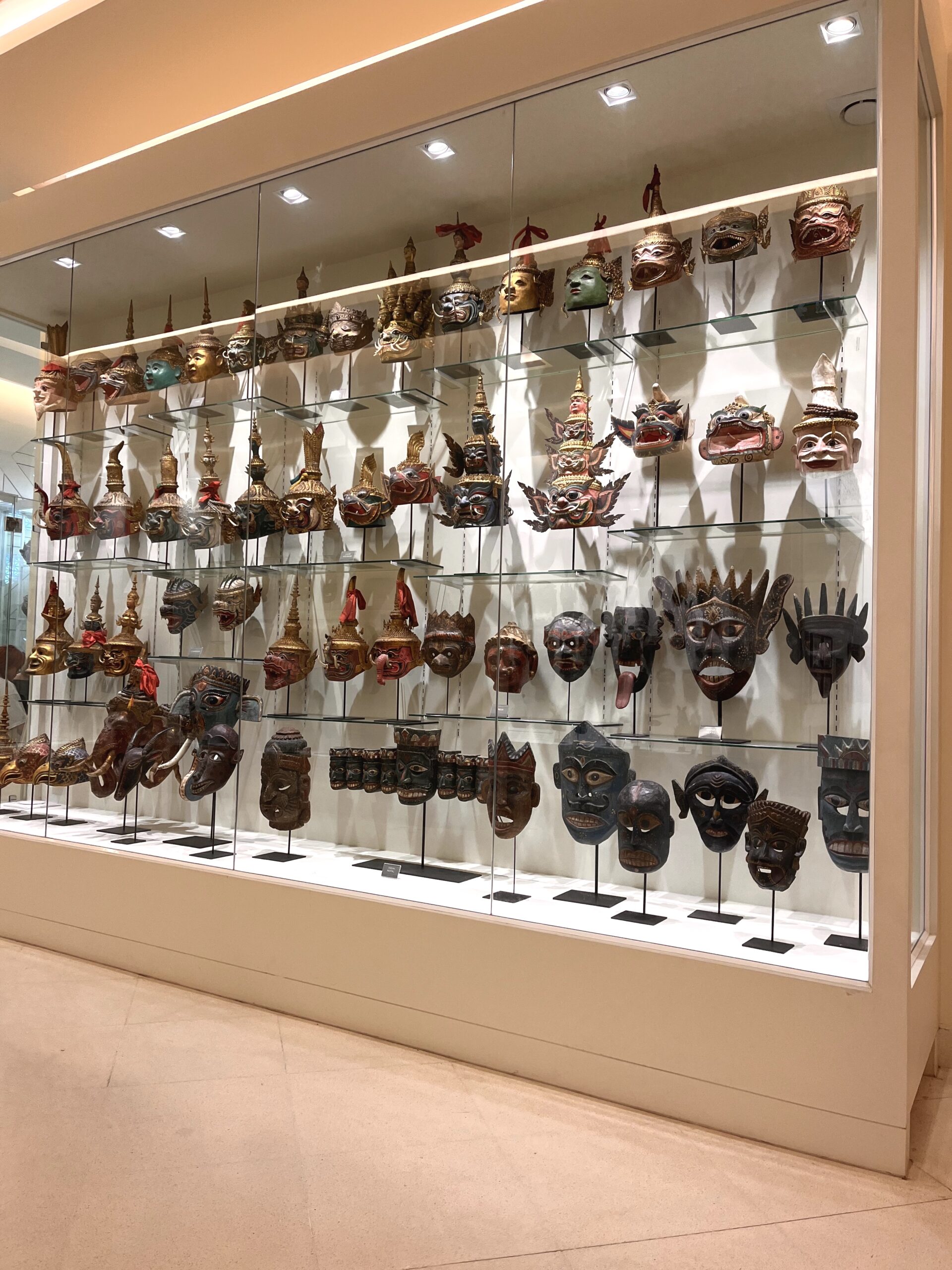 The Museum of Contemporary Art in Bangkok mask collection