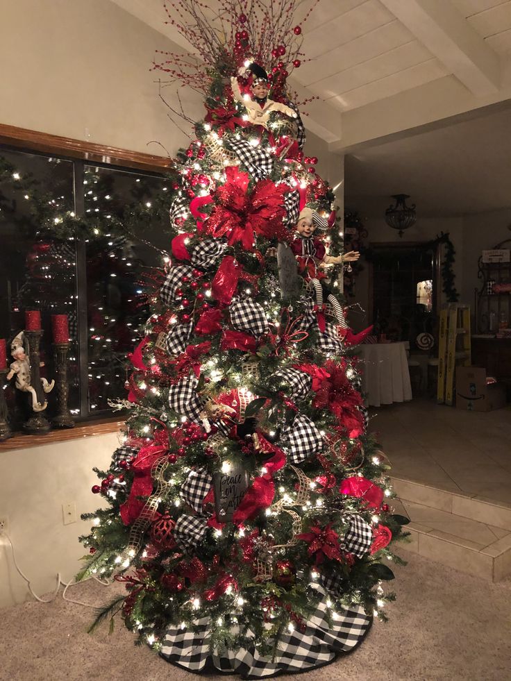 plaid christmas tree