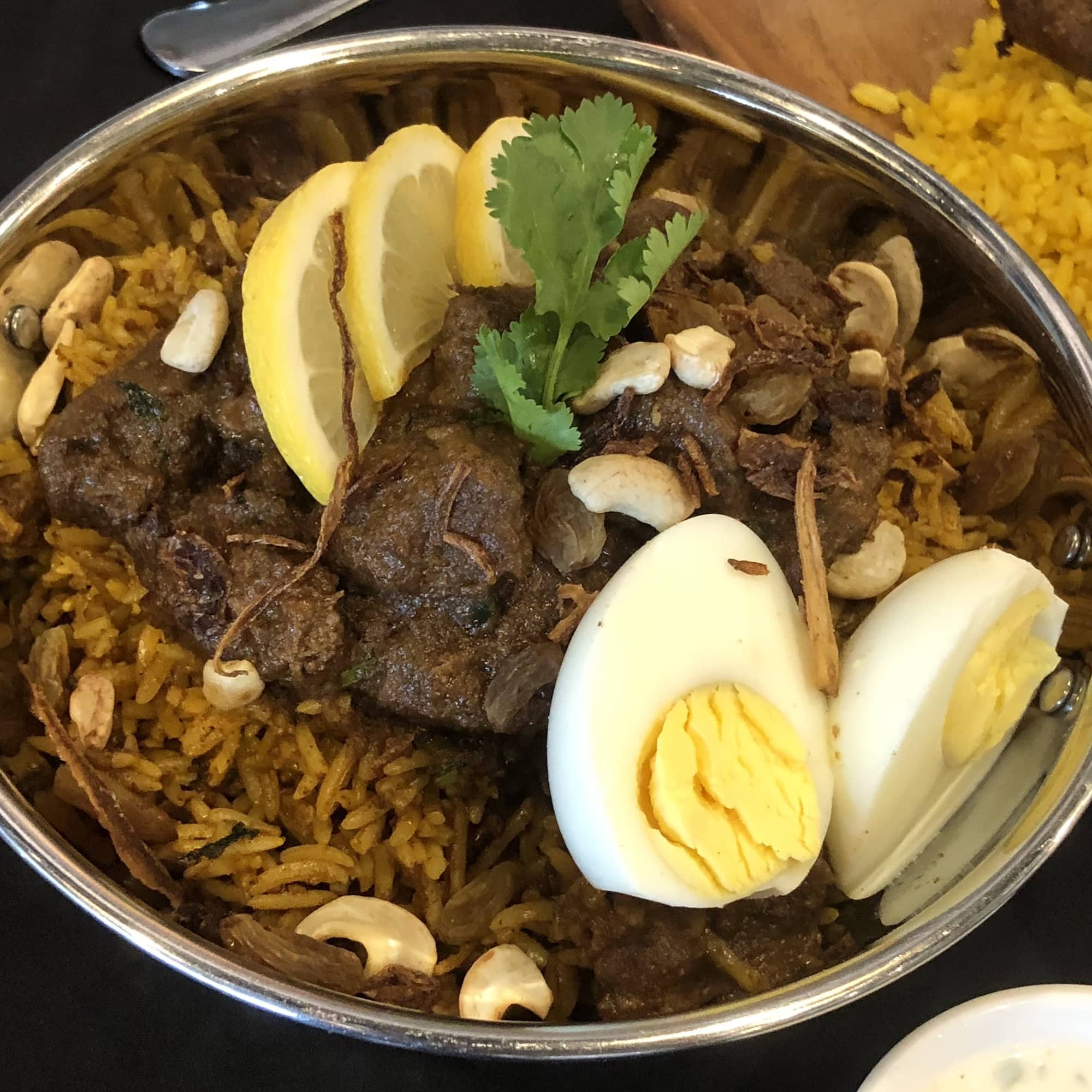 Ang lamb oven's lamb biryani