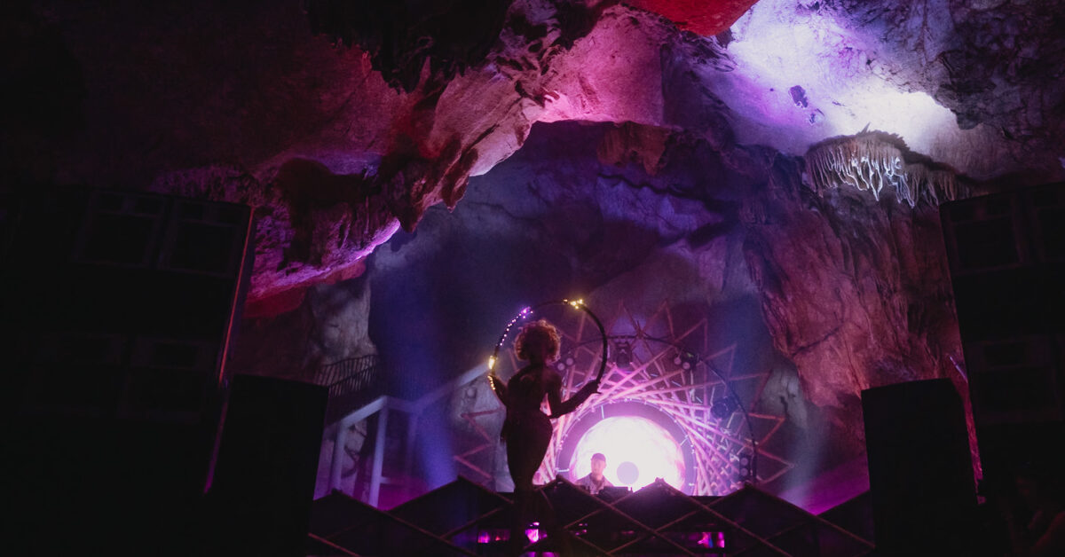 Electronic music meets nature in this otherworldly festival set in a cave 