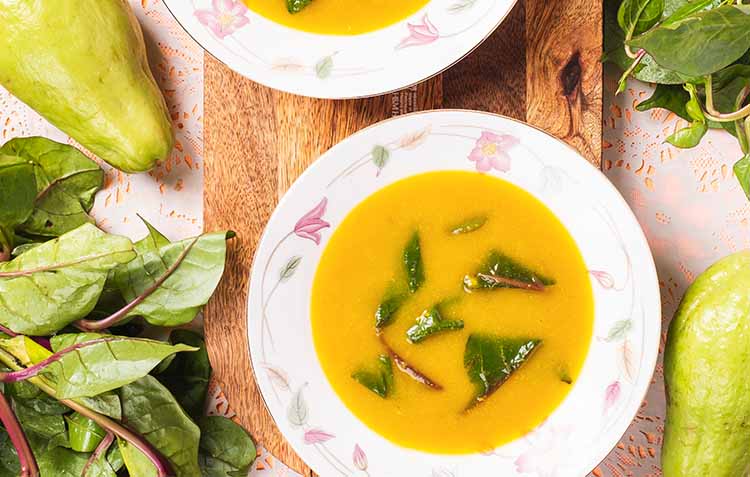 sayote turmeric soup