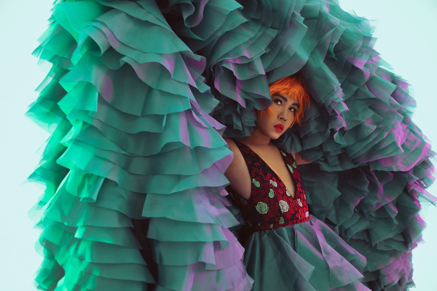 Sassa Gurl in a gown by Sassa Jimenez