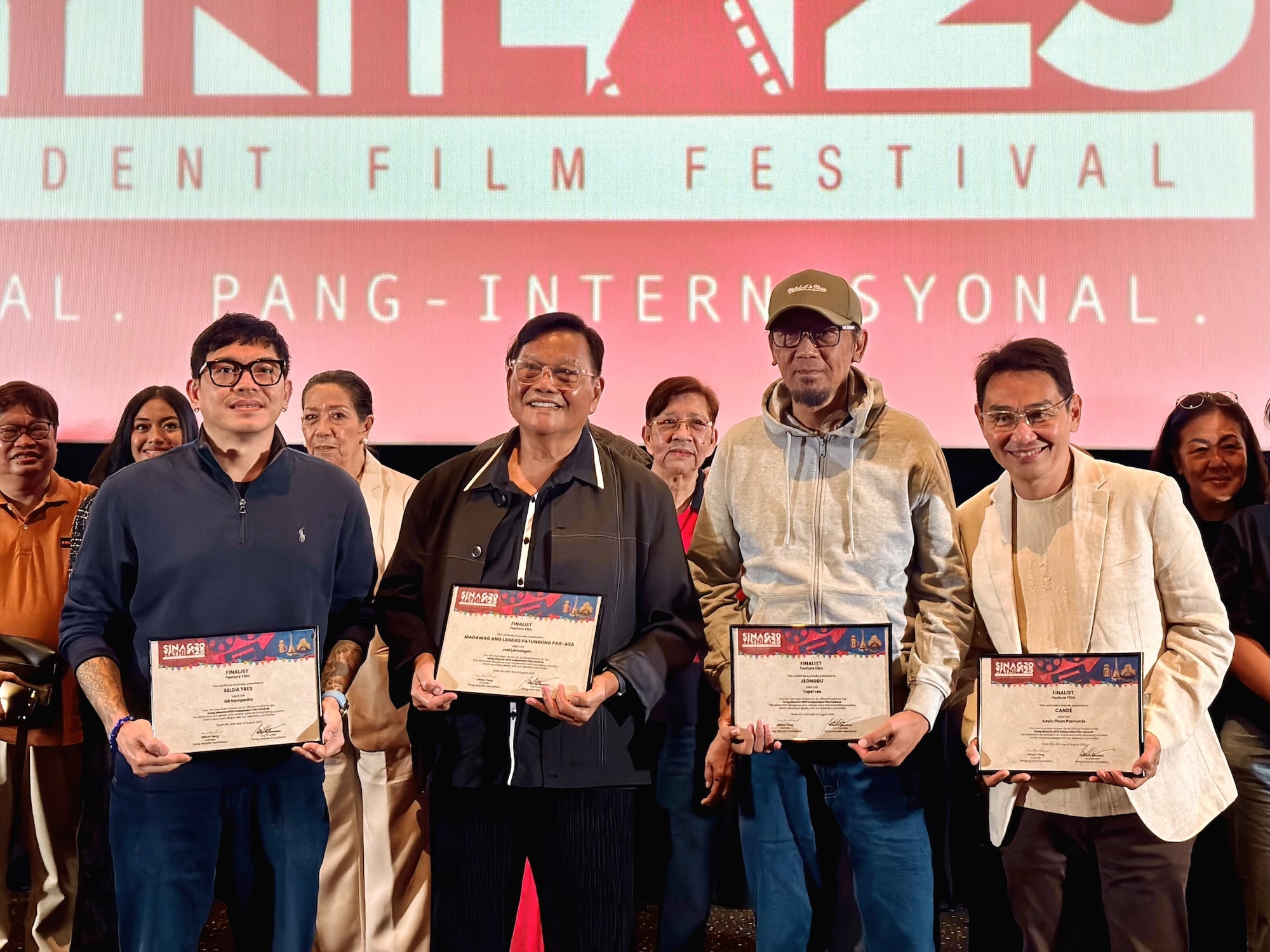Sinag Maynila 2025 feature film finalists: GB Sampedro, Joel Lamangan, Topel Lee, Kevin Piamonte