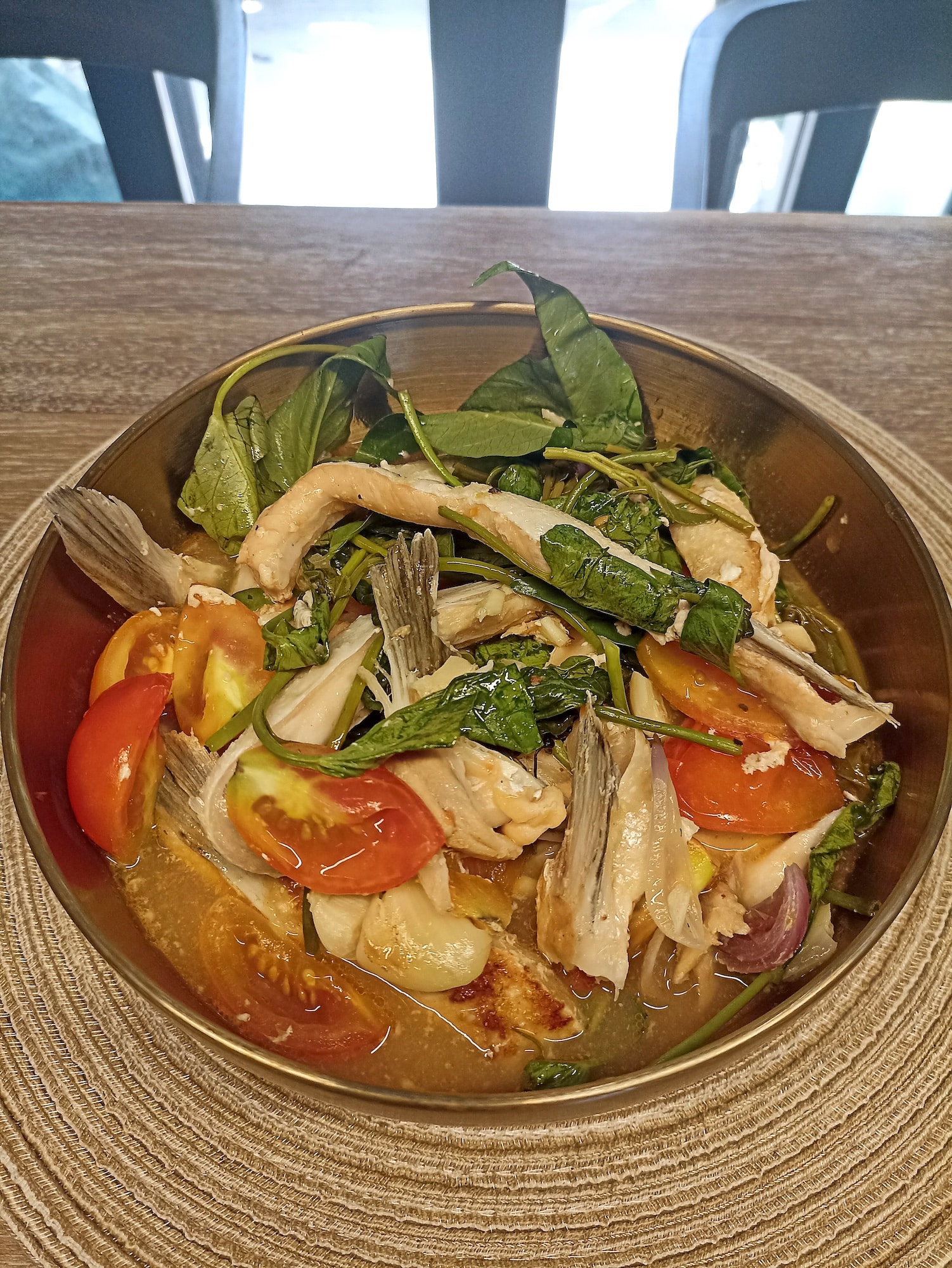 During the menstrual phase, warm the body with dishes like salmon sinigang