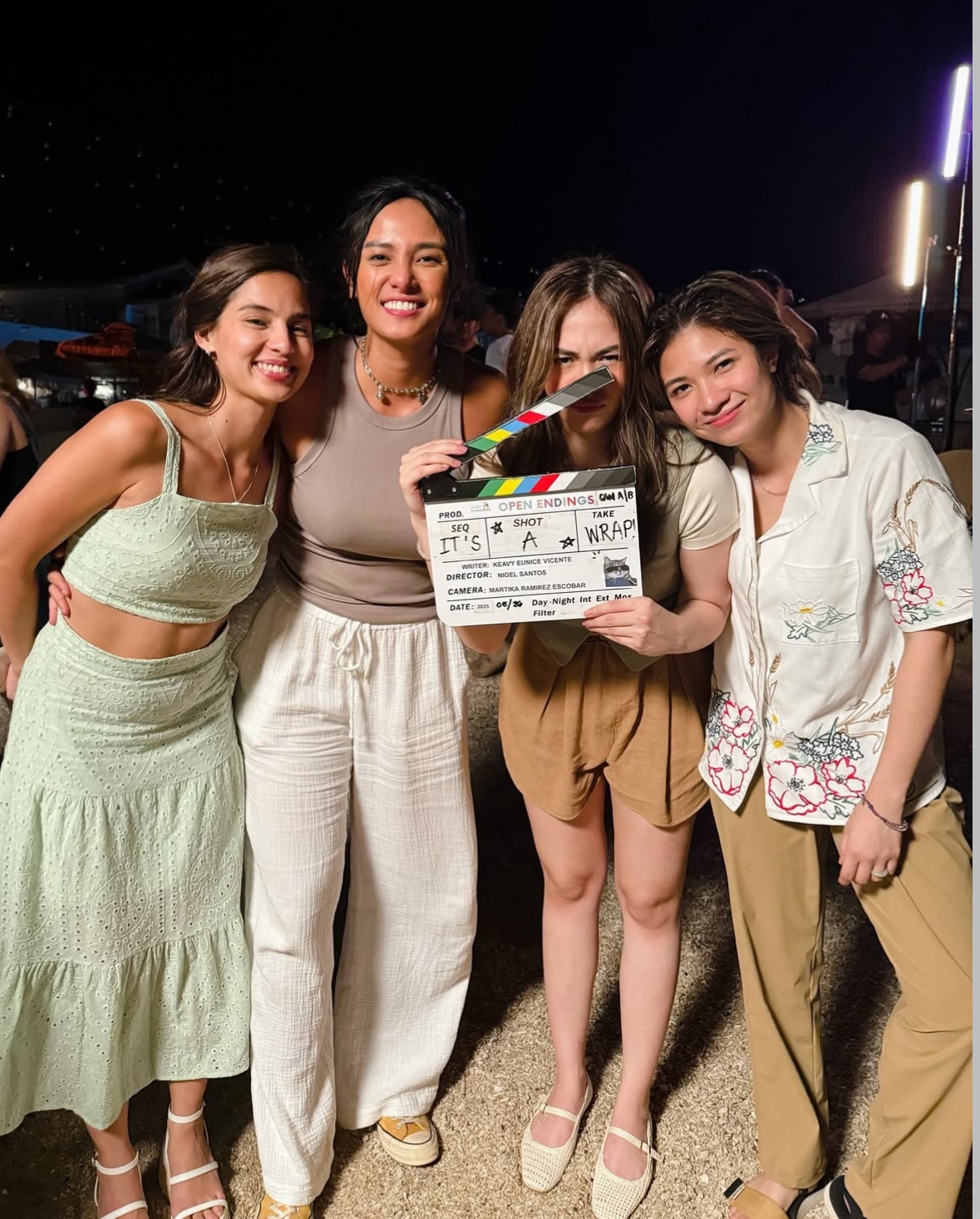 On set of "Open Endings"