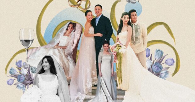 Love, sewn into wedding gowns