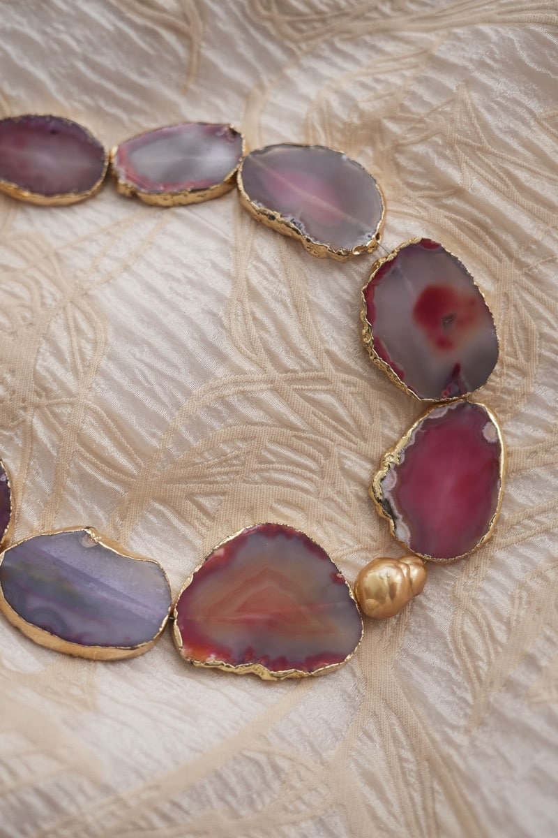 Pink agate