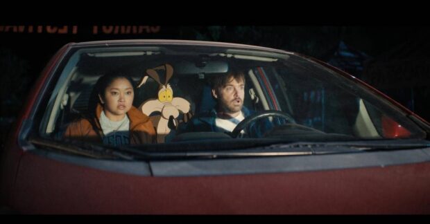 Will Forte and Lana Condor in Coyote vs. Acme