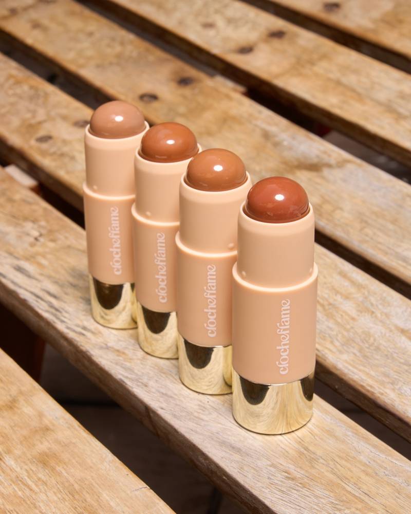 Cloche flame Bask Balm Creamy Bronzer and Contour Sticks